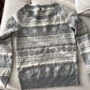 J Crew wool and cashmere snowflake sweater*XXS